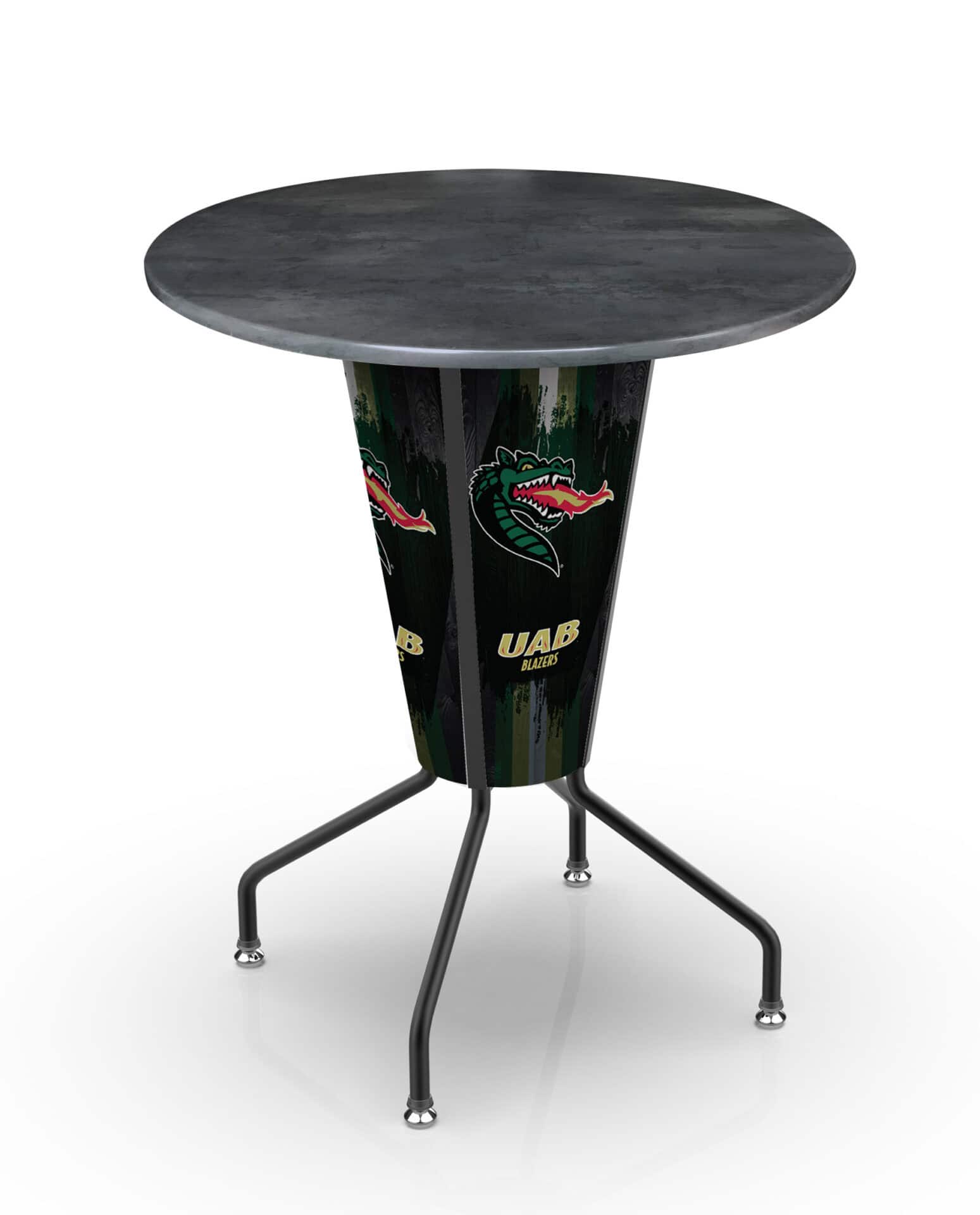 University of Alabama at Birmingham 42-Inch Tall Outdoor Lighted Pub Table w/ 36-Inch Top 1 University of Alabama at Birmingham 42-Inch Tall Outdoor Lighted Pub Table w/ 36-Inch Top