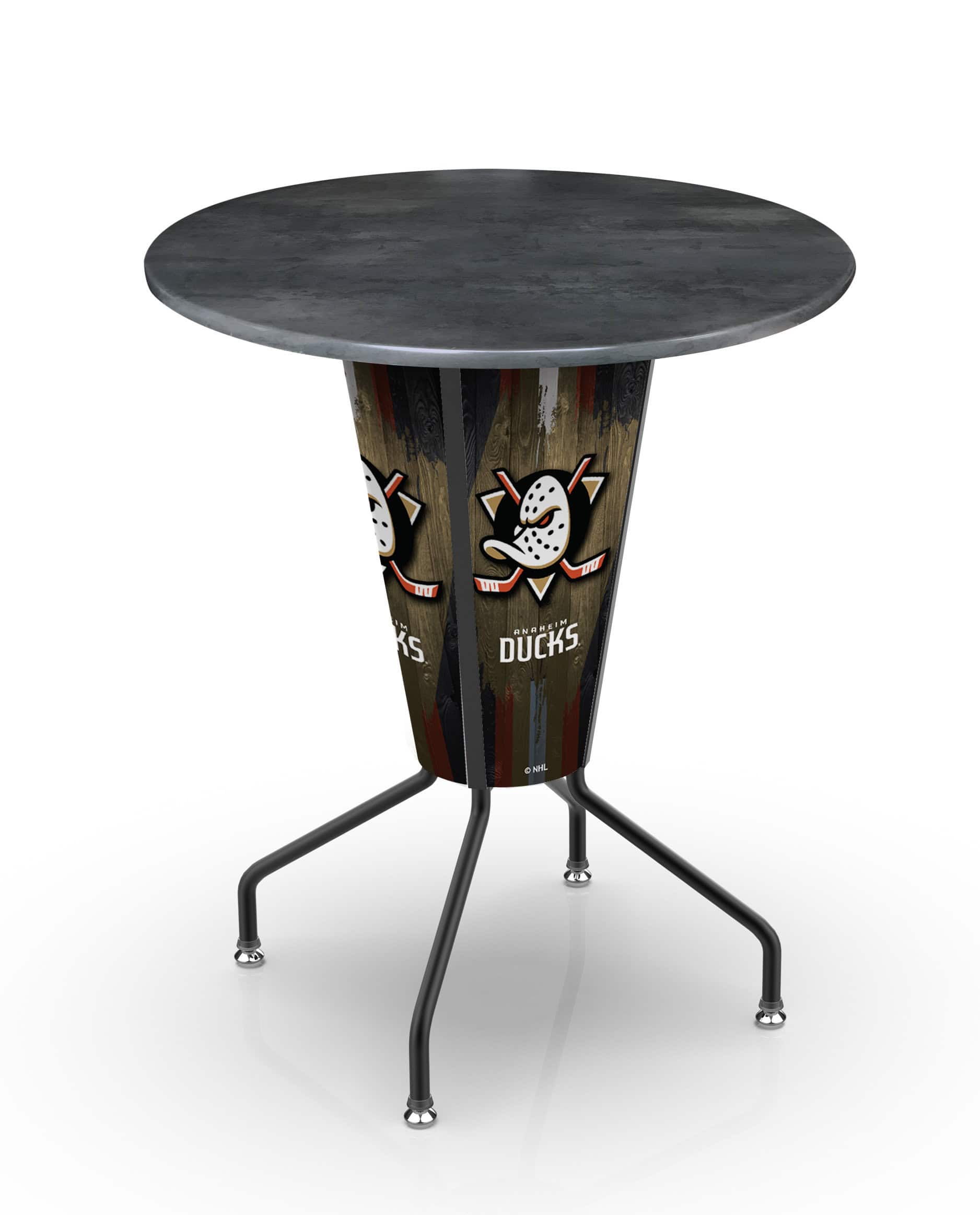 Anaheim Ducks 42-Inch Tall Outdoor Lighted Pub Table w/ 36-Inch Top 7 Anaheim Ducks 42-Inch Tall Outdoor Lighted Pub Table w/ 36-Inch Top