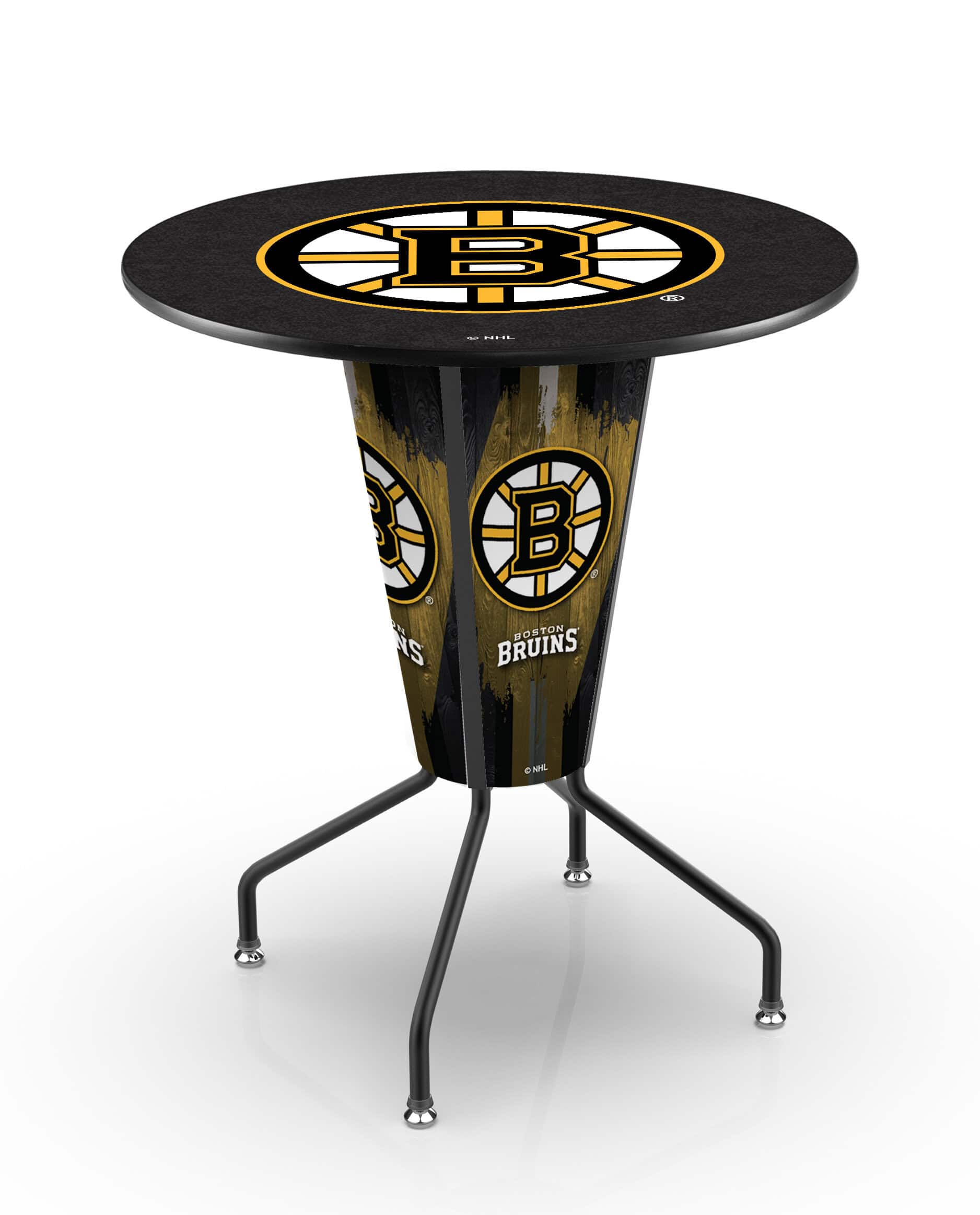 Boston Bruins 42-Inch Tall Indoor Lighted Pub Table w/ 36-Inch Top 7 Boston Bruins 42-Inch Tall Indoor Lighted Pub Table w/ 36-Inch Top