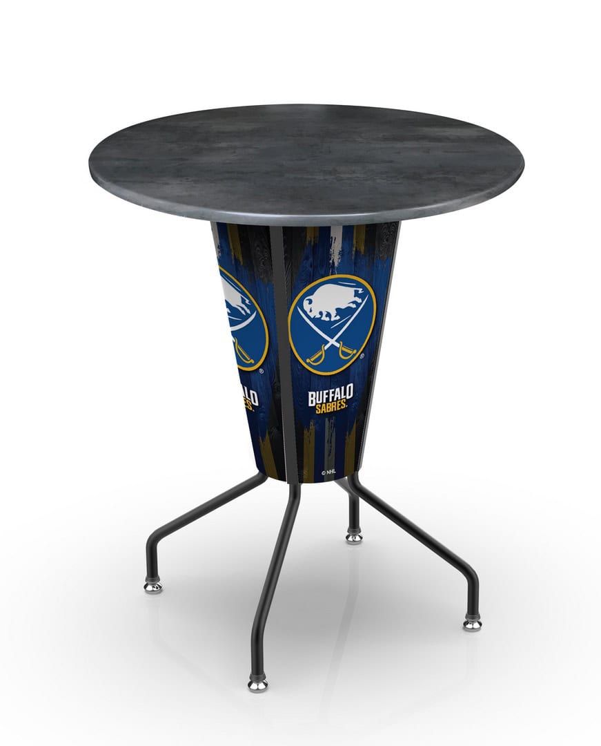 Buffalo Sabres 42-Inch Tall Outdoor Lighted Pub Table w/ 36-Inch Top 1 Buffalo Sabres 42-Inch Tall Outdoor Lighted Pub Table w/ 36-Inch Top