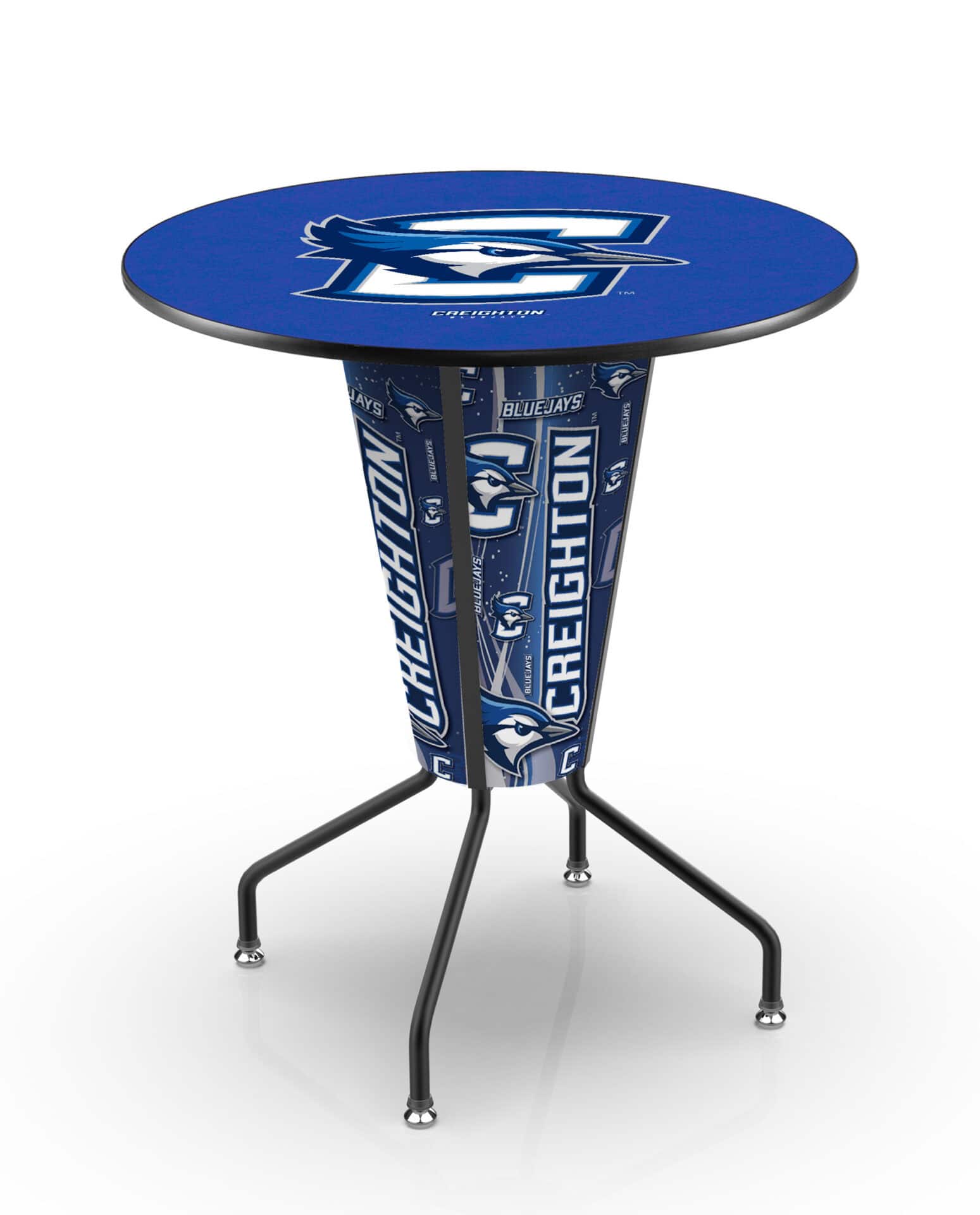 Creighton University 42-Inch Tall Indoor Lighted Pub Table w/ 36-Inch Top 1 Creighton University 42-Inch Tall Indoor Lighted Pub Table w/ 36-Inch Top