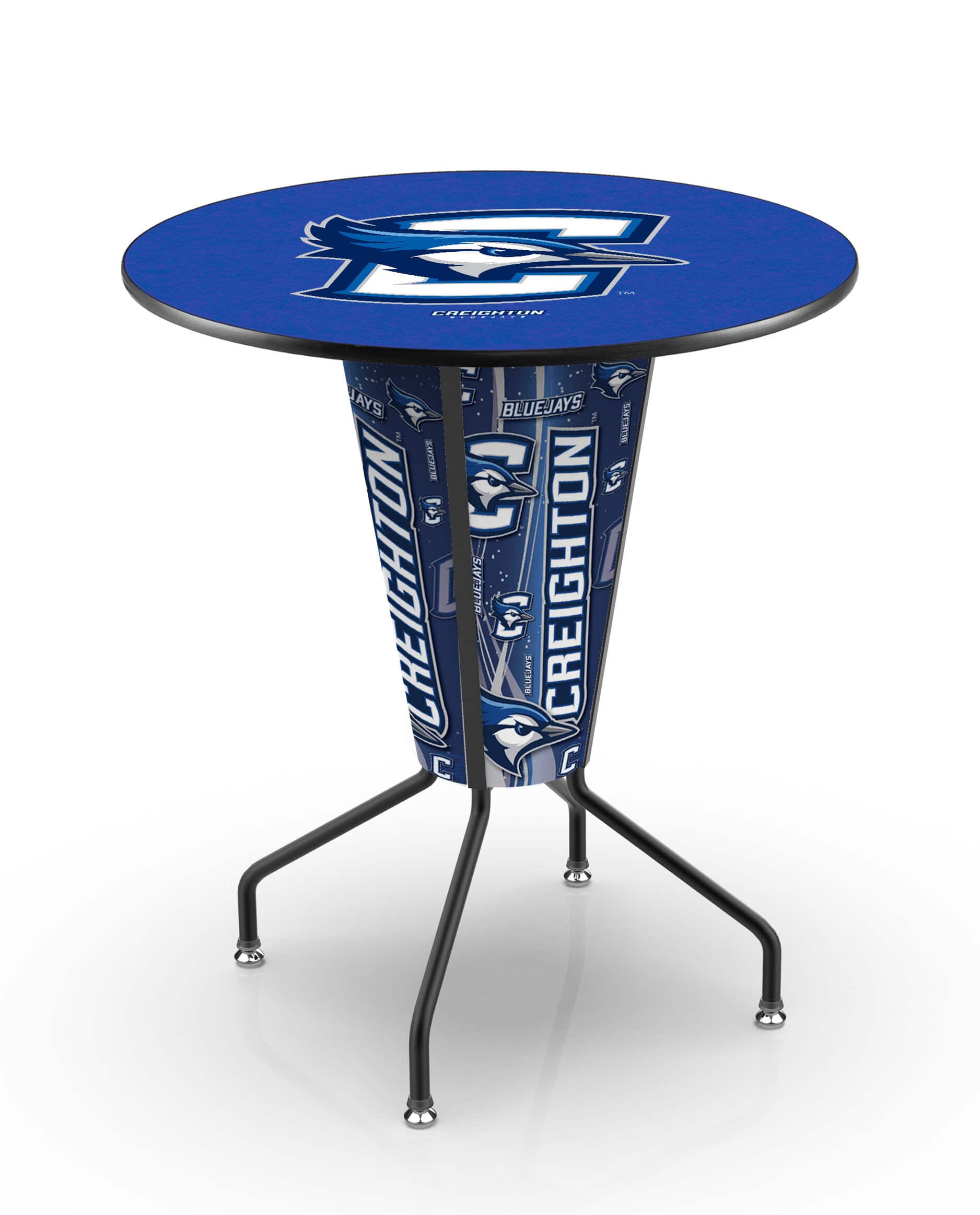 Creighton University 42-Inch Tall Indoor Lighted Pub Table w/ 36-Inch Top 7 Creighton University 42-Inch Tall Indoor Lighted Pub Table w/ 36-Inch Top