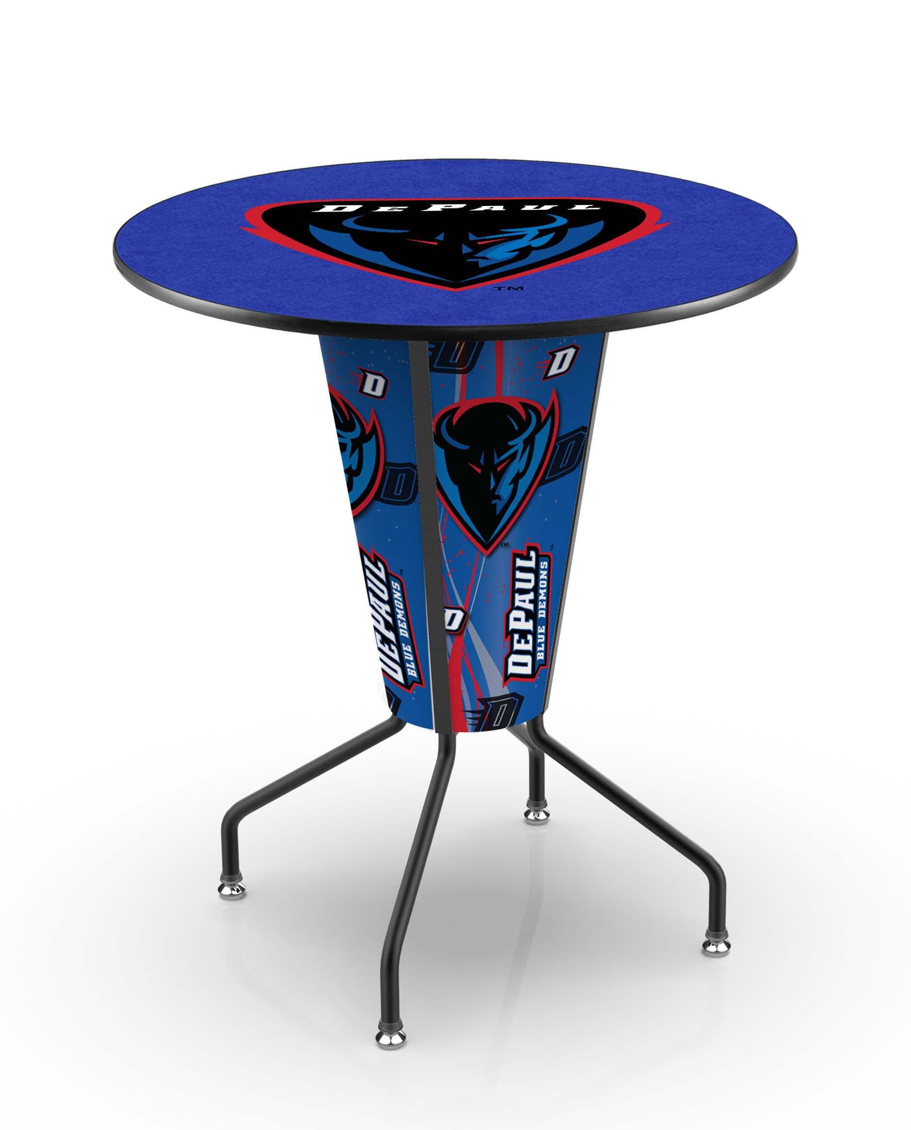 DePaul University 42-Inch Tall Indoor Lighted Pub Table w/ 36-Inch Top 7 DePaul University 42-Inch Tall Indoor Lighted Pub Table w/ 36-Inch Top