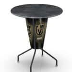 Vegas Golden Knights 42-Inch Tall Outdoor Lighted Pub Table w/ 36-Inch Top 7 Vegas Golden Knights 42-Inch Tall Outdoor Lighted Pub Table w/ 36-Inch Top