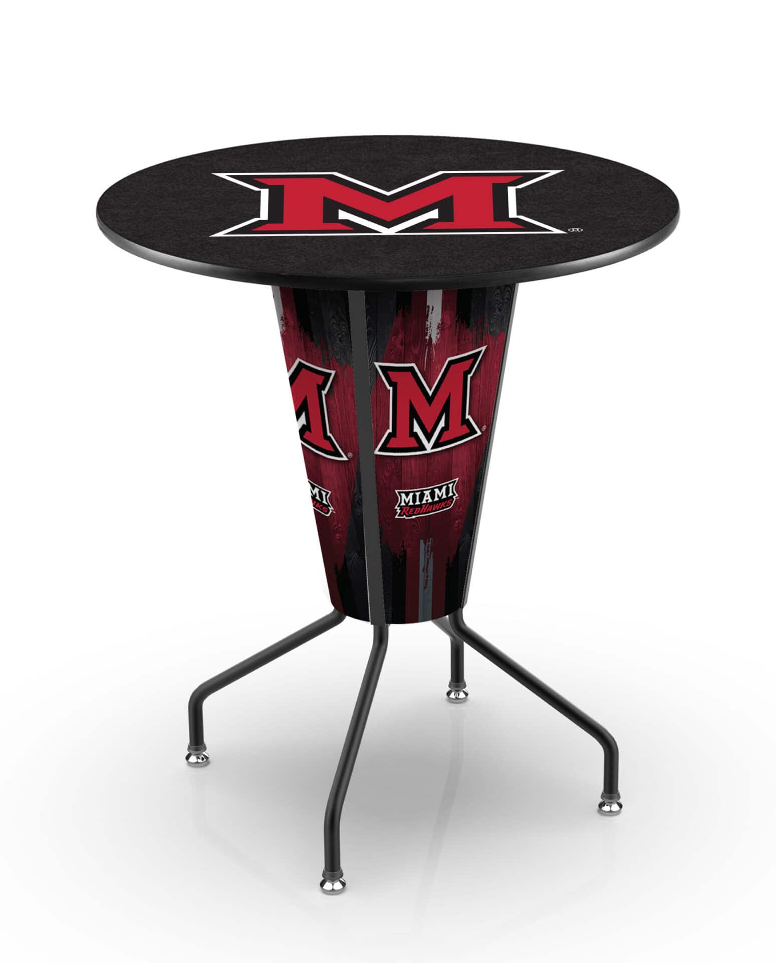 Miami University (OH) 42-Inch Tall Indoor Lighted Pub Table w/ 36-Inch Top 1 Miami University (OH) 42-Inch Tall Indoor Lighted Pub Table w/ 36-Inch Top