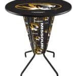 University of Missouri 42-Inch Tall Indoor Lighted Pub Table w/ 36-Inch Top
