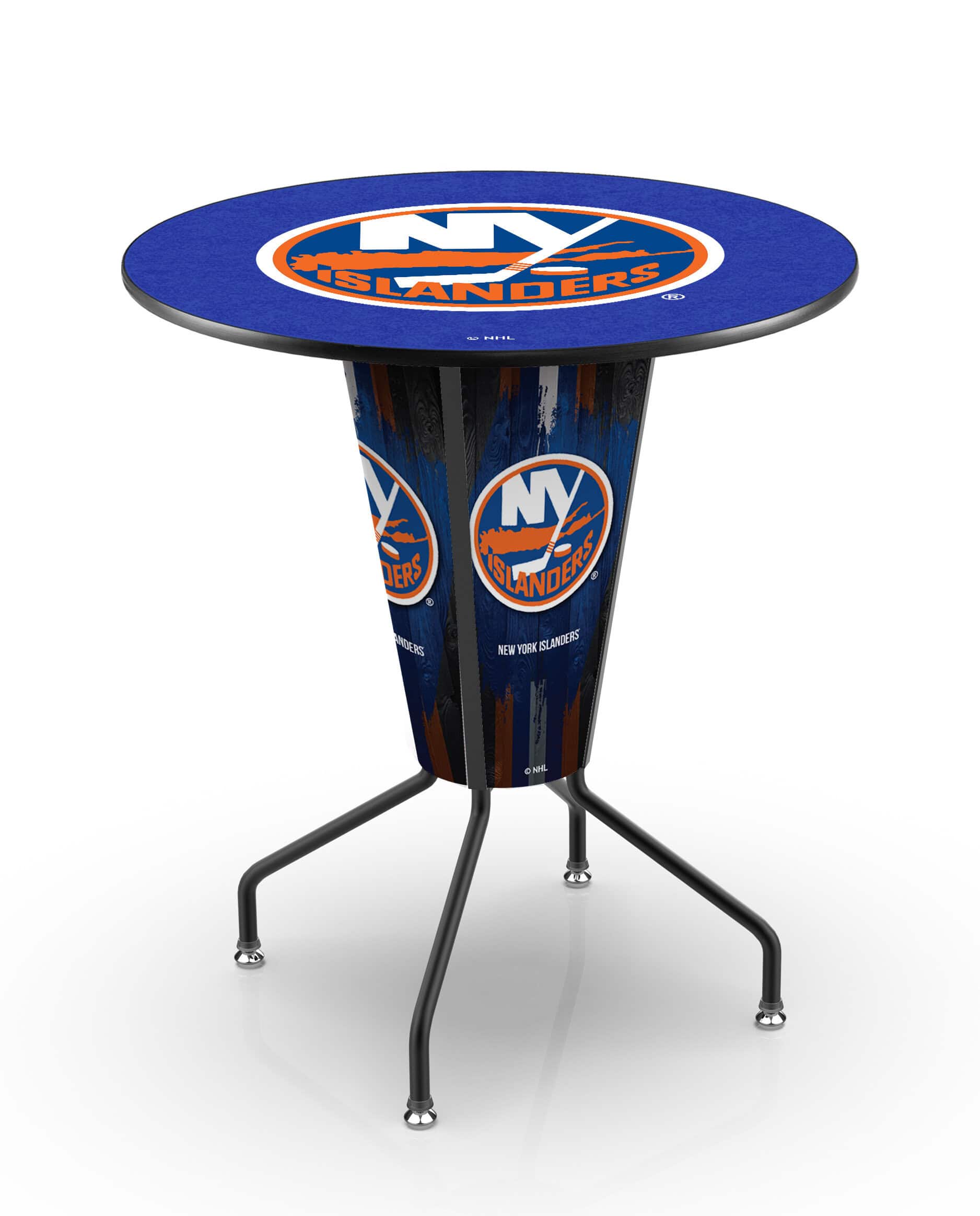 New York Islanders 42-Inch Tall Indoor Lighted Pub Table w/ 36-Inch Top 7 New York Islanders 42-Inch Tall Indoor Lighted Pub Table w/ 36-Inch Top
