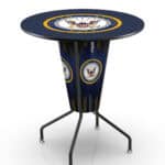 United States Navy 42-Inch Tall Indoor Lighted Pub Table w/ 36-Inch Top 7 United States Navy 42-Inch Tall Indoor Lighted Pub Table w/ 36-Inch Top