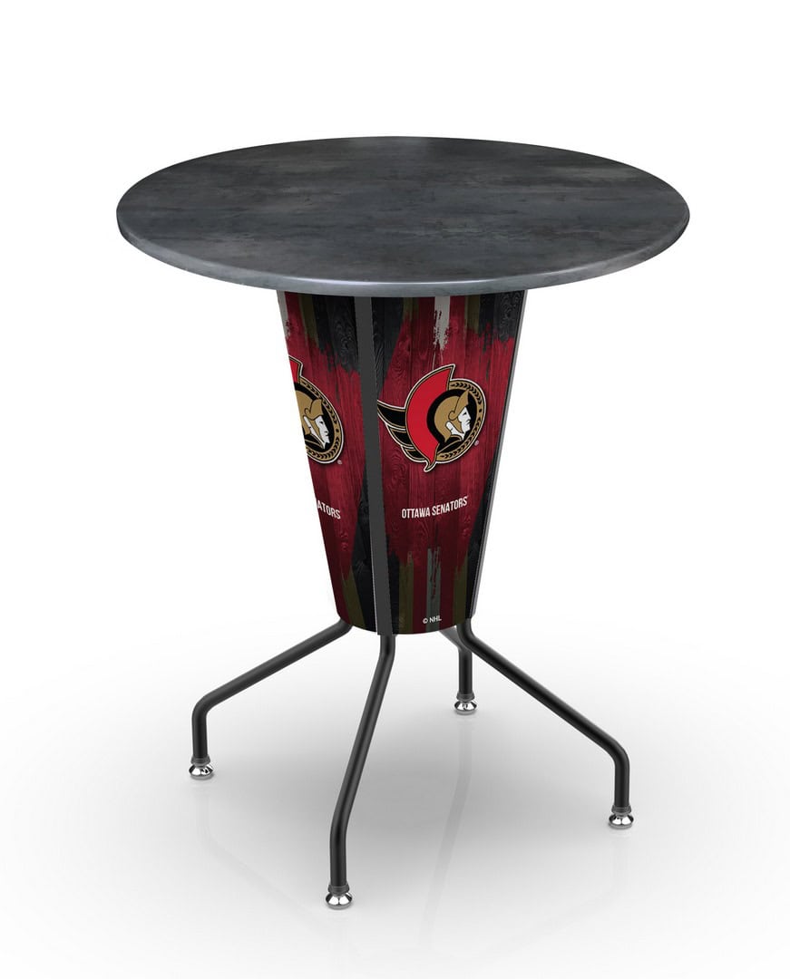 Ottawa Senators 42-Inch Tall Outdoor Lighted Pub Table w/ 36-Inch Top 1 Ottawa Senators 42-Inch Tall Outdoor Lighted Pub Table w/ 36-Inch Top