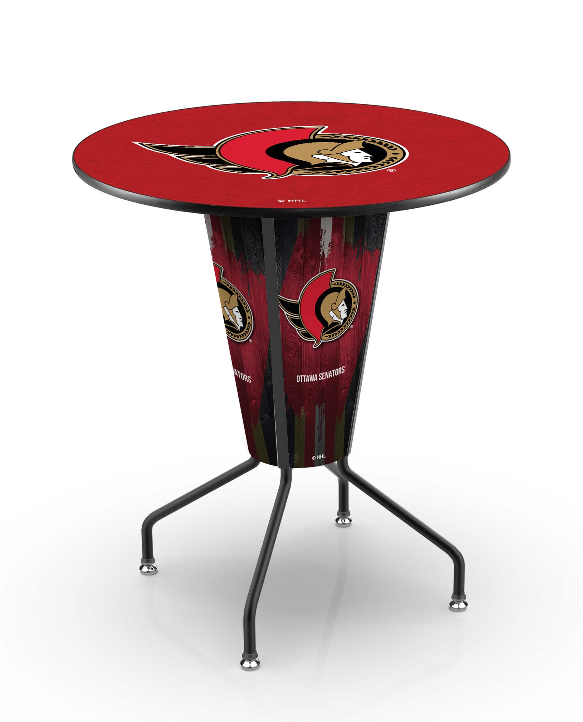 Ottawa Senators 42-Inch Tall Indoor Lighted Pub Table w/ 36-Inch Top 7 Ottawa Senators 42-Inch Tall Indoor Lighted Pub Table w/ 36-Inch Top