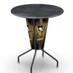 Pittsburgh Penguins 42-Inch Tall Outdoor Lighted Pub Table w/ 36-Inch Top 7 Pittsburgh Penguins 42-Inch Tall Outdoor Lighted Pub Table w/ 36-Inch Top
