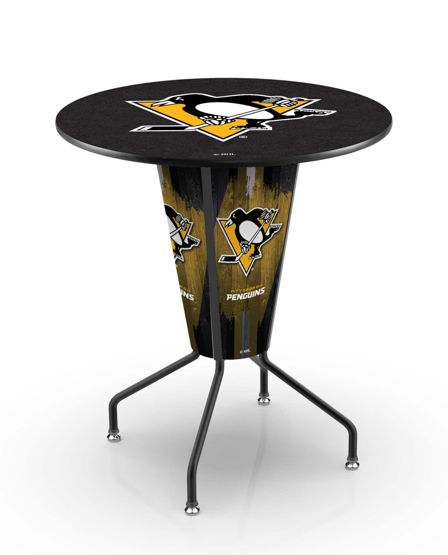 Pittsburgh Penguins 42-Inch Tall Indoor Lighted Pub Table w/ 36-Inch Top 1 Pittsburgh Penguins 42-Inch Tall Indoor Lighted Pub Table w/ 36-Inch Top