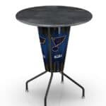 St Louis Blues 42-Inch Tall Outdoor Lighted Pub Table w/ 36-Inch Top 7 St Louis Blues 42-Inch Tall Outdoor Lighted Pub Table w/ 36-Inch Top