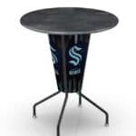 Seattle Kraken 42-Inch Tall Outdoor Lighted Pub Table w/ 36-Inch Top 7 Seattle Kraken 42-Inch Tall Outdoor Lighted Pub Table w/ 36-Inch Top