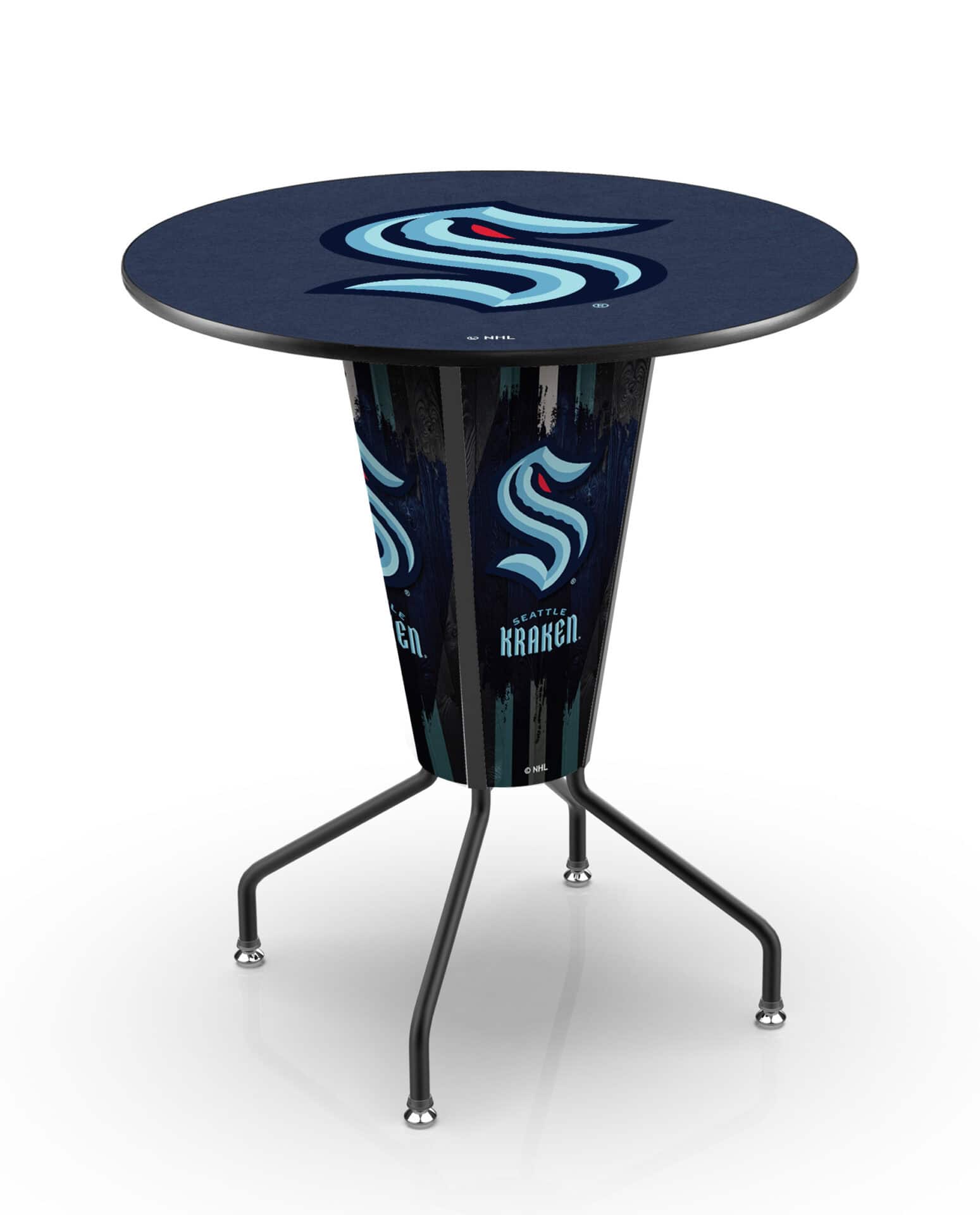 Seattle Kraken 42-Inch Tall Indoor Lighted Pub Table w/ 36-Inch Top 1 Seattle Kraken 42-Inch Tall Indoor Lighted Pub Table w/ 36-Inch Top