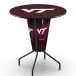 Virginia Tech University 42-Inch Tall Indoor Lighted Pub Table w/ 36-Inch Top