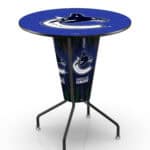 Vancouver Canucks 42-Inch Tall Indoor Lighted Pub Table w/ 36-Inch Top 7 Vancouver Canucks 42-Inch Tall Indoor Lighted Pub Table w/ 36-Inch Top