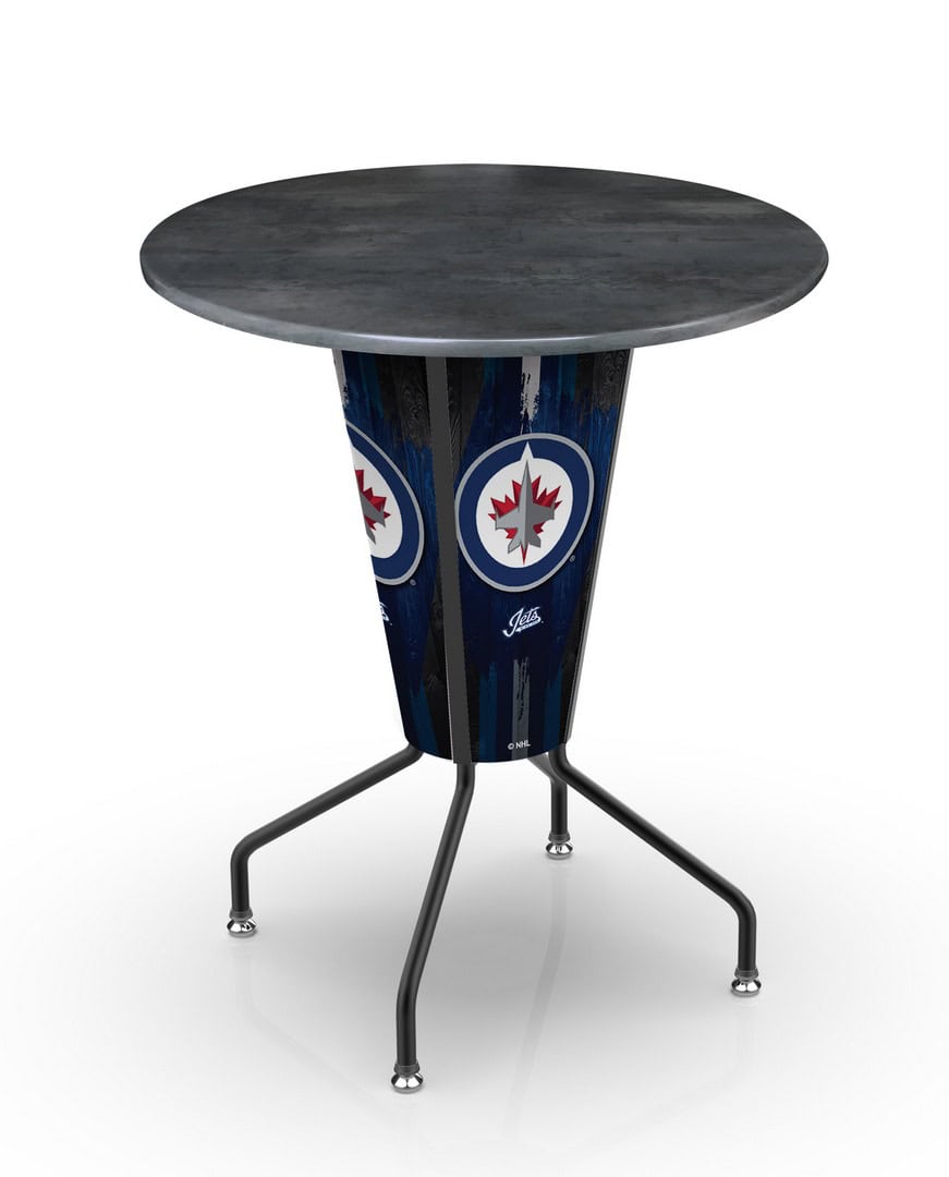 Winnipeg Jets 42-Inch Tall Outdoor Lighted Pub Table w/ 36-Inch Top 1 Winnipeg Jets 42-Inch Tall Outdoor Lighted Pub Table w/ 36-Inch Top