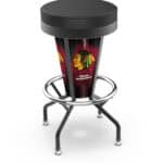 Chicago Blackhawks 30-Inch Lighted Bar Stool 8 Chicago Blackhawks 30-Inch Lighted Bar Stool