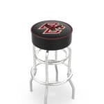 Boston College 25-Inch Swivel Backless Counter Stool w/ Chrome Finish, Double-Ring Base, Cushion Seat 3 Boston College 25-Inch Swivel Backless Counter Stool w/ Chrome Finish, Double-Ring Base, Cushion Seat