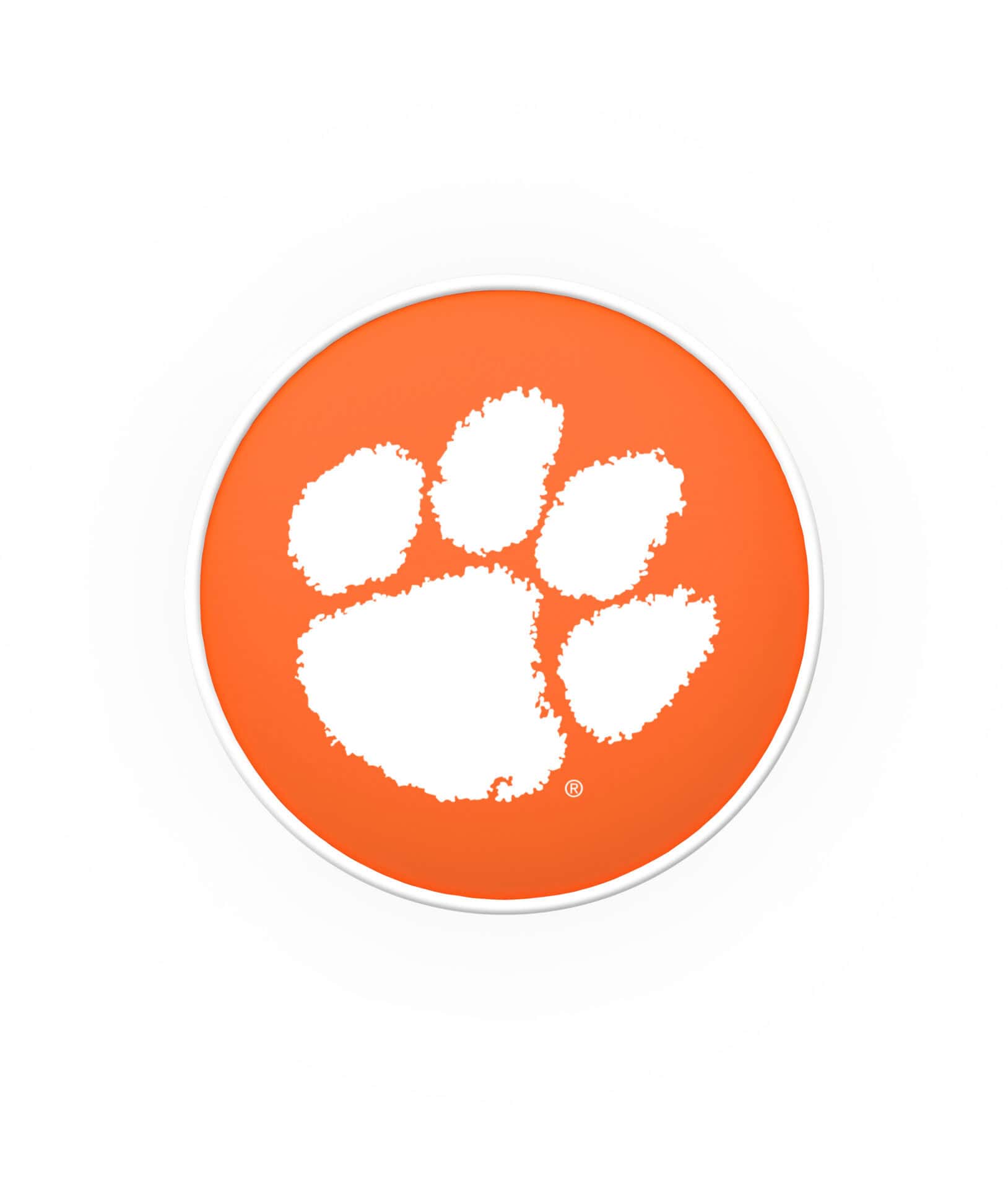 Clemson University 30-Inch Swivel Backless Bar Stool w/ Chrome Finish, Double-Ring Base, Cushion Seat 2 Clemson University 30-Inch Swivel Backless Bar Stool w/ Chrome Finish, Double-Ring Base, Cushion Seat - Image 2