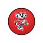 University of Wisconsin 25-Inch Swivel Backless Counter Stool w/ Chrome Finish, Double-Ring Base, Cushion Seat (Badger Logo) 4 University of Wisconsin 25-Inch Swivel Backless Counter Stool w/ Chrome Finish, Double-Ring Base, Cushion Seat (Badger Logo)