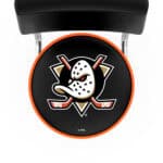 Anaheim Ducks 30-Inch Swivel Bar Stool w/ Chrome Finish, Double-Ring Base, Cushioned Back, 5-Inch Cushion Seat 4 Anaheim Ducks 30-Inch Swivel Bar Stool w/ Chrome Finish, Double-Ring Base, Cushioned Back, 5-Inch Cushion Seat