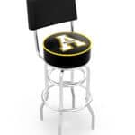 Appalachian State University 30-Inch Swivel Bar Stool w/ Chrome Finish, Double-Ring Base, Cushioned Back, 5-Inch Cushion Seat 3 Appalachian State University 30-Inch Swivel Bar Stool w/ Chrome Finish, Double-Ring Base, Cushioned Back, 5-Inch Cushion Seat