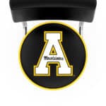 Appalachian State University 30-Inch Swivel Bar Stool w/ Chrome Finish, Double-Ring Base, Cushioned Back, 5-Inch Cushion Seat 4 Appalachian State University 30-Inch Swivel Bar Stool w/ Chrome Finish, Double-Ring Base, Cushioned Back, 5-Inch Cushion Seat
