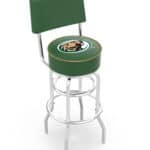 Bemidji State University 25-Inch Swivel Counter Stool w/ Chrome Finish, Double-Ring Base, Cushioned Back, 5-Inch Cushion Seat 3 Bemidji State University 25-Inch Swivel Counter Stool w/ Chrome Finish, Double-Ring Base, Cushioned Back, 5-Inch Cushion Seat