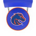 Boise State University 25-Inch Swivel Counter Stool w/ Chrome Finish, Double-Ring Base, Cushioned Back, 5-Inch Cushion Seat 4 Boise State University 25-Inch Swivel Counter Stool w/ Chrome Finish, Double-Ring Base, Cushioned Back, 5-Inch Cushion Seat