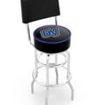 Grand Valley State University 25-Inch Swivel Counter Stool w/ Chrome Finish, Double-Ring Base, Cushioned Back, 5-Inch Cushion Seat 3 Grand Valley State University 25-Inch Swivel Counter Stool w/ Chrome Finish, Double-Ring Base, Cushioned Back, 5-Inch Cushion Seat