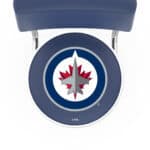 Winnipeg Jets 25-Inch Swivel Counter Stool w/ Chrome Finish, Double-Ring Base, Cushioned Back, 5-Inch Cushion Seat 4 Winnipeg Jets 25-Inch Swivel Counter Stool w/ Chrome Finish, Double-Ring Base, Cushioned Back, 5-Inch Cushion Seat