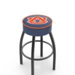 Auburn University 25-Inch Swivel Backless Counter Stool w/ Black Wrinkle Finish, Single-Ring Base, 5-Inch Scooped Cushion Seat 3 Auburn University 25-Inch Swivel Backless Counter Stool w/ Black Wrinkle Finish, Single-Ring Base, 5-Inch Scooped Cushion Seat