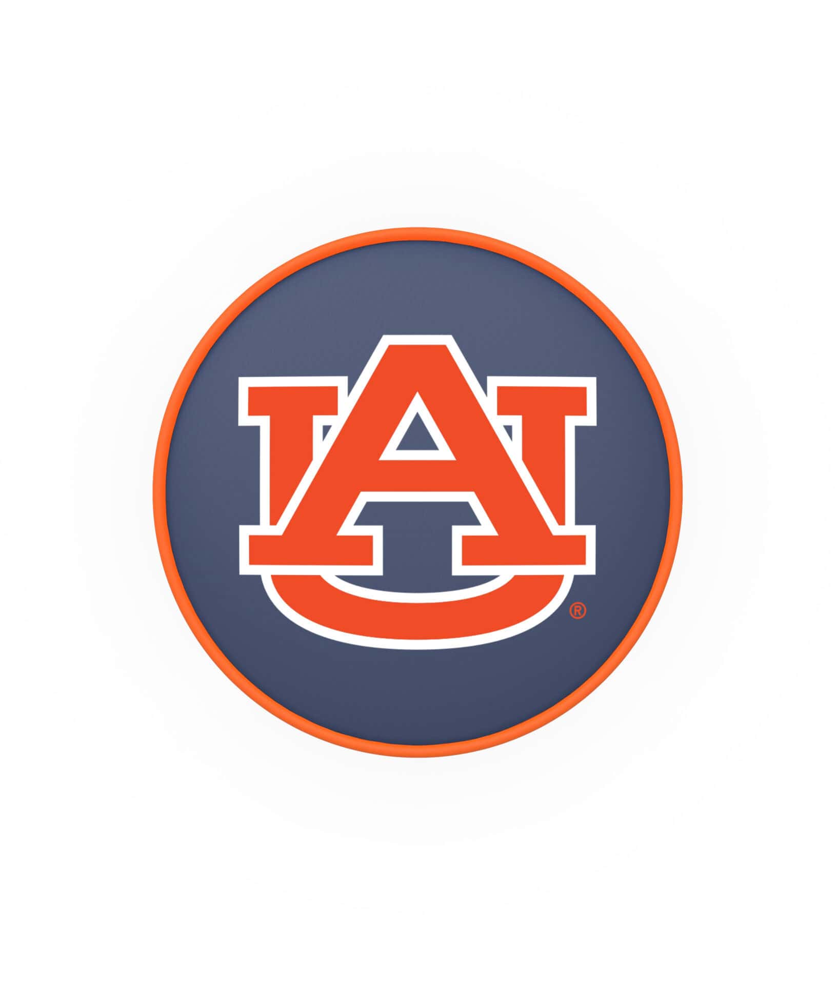 Auburn University 25-Inch Swivel Backless Counter Stool w/ Black Wrinkle Finish, Single-Ring Base, 5-Inch Scooped Cushion Seat 2 Auburn University 25-Inch Swivel Backless Counter Stool w/ Black Wrinkle Finish, Single-Ring Base, 5-Inch Scooped Cushion Seat - Image 2