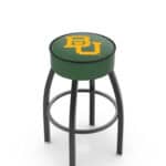 Baylor University 25-Inch Swivel Backless Counter Stool w/ Black Wrinkle Finish, Single-Ring Base, 5-Inch Scooped Cushion Seat 3 Baylor University 25-Inch Swivel Backless Counter Stool w/ Black Wrinkle Finish, Single-Ring Base, 5-Inch Scooped Cushion Seat