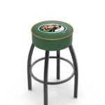 Bemidji State University 25-Inch Swivel Backless Counter Stool w/ Black Wrinkle Finish, Single-Ring Base, 5-Inch Scooped Cushion Seat 3 Bemidji State University 25-Inch Swivel Backless Counter Stool w/ Black Wrinkle Finish, Single-Ring Base, 5-Inch Scooped Cushion Seat