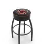 Boston College 25-Inch Swivel Backless Counter Stool w/ Black Wrinkle Finish, Single-Ring Base, 5-Inch Scooped Cushion Seat 3 Boston College 25-Inch Swivel Backless Counter Stool w/ Black Wrinkle Finish, Single-Ring Base, 5-Inch Scooped Cushion Seat