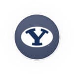 Brigham Young University 25-Inch Swivel Backless Counter Stool w/ Black Wrinkle Finish, Single-Ring Base, 5-Inch Scooped Cushion Seat 4 Brigham Young University 25-Inch Swivel Backless Counter Stool w/ Black Wrinkle Finish, Single-Ring Base, 5-Inch Scooped Cushion Seat