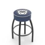 Butler University 25-Inch Swivel Backless Counter Stool w/ Black Wrinkle Finish, Single-Ring Base, 5-Inch Scooped Cushion Seat 3 Butler University 25-Inch Swivel Backless Counter Stool w/ Black Wrinkle Finish, Single-Ring Base, 5-Inch Scooped Cushion Seat