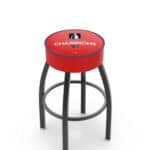 Florida Panthers - 2024 Stanley Cup 30-Inch Swivel Backless Bar Stool w/ Black Wrinkle Finish, Single-Ring Base, 5-Inch Scooped Cushion Seat 3 Florida Panthers - 2024 Stanley Cup 30-Inch Swivel Backless Bar Stool w/ Black Wrinkle Finish, Single-Ring Base, 5-Inch Scooped Cushion Seat
