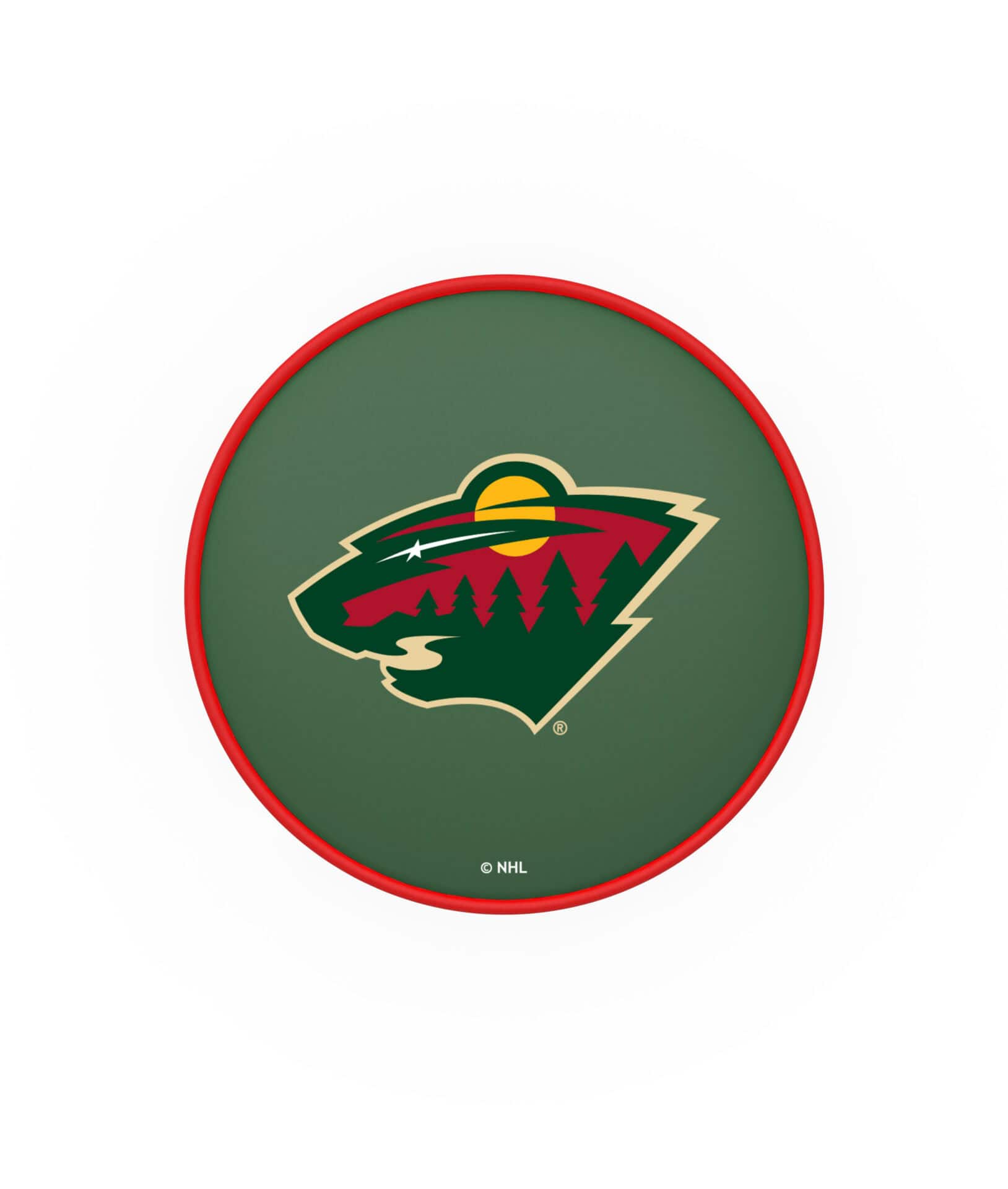 Minnesota Wild 30-Inch Swivel Backless Bar Stool w/ Black Wrinkle Finish, Single-Ring Base, 5-Inch Scooped Cushion Seat 2 Minnesota Wild 30-Inch Swivel Backless Bar Stool w/ Black Wrinkle Finish, Single-Ring Base, 5-Inch Scooped Cushion Seat - Image 2