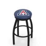 University of Arizona 36-Inch Swivel Backless Extra Tall Bar Stool w/ Black Wrinkle Finish, Single-Ring Base, 2-Inch Black Wrinkle Ring, 2.5-Inch Cushion Seat 3 University of Arizona 36-Inch Swivel Backless Extra Tall Bar Stool w/ Black Wrinkle Finish, Single-Ring Base, 2-Inch Black Wrinkle Ring, 2.5-Inch Cushion Seat