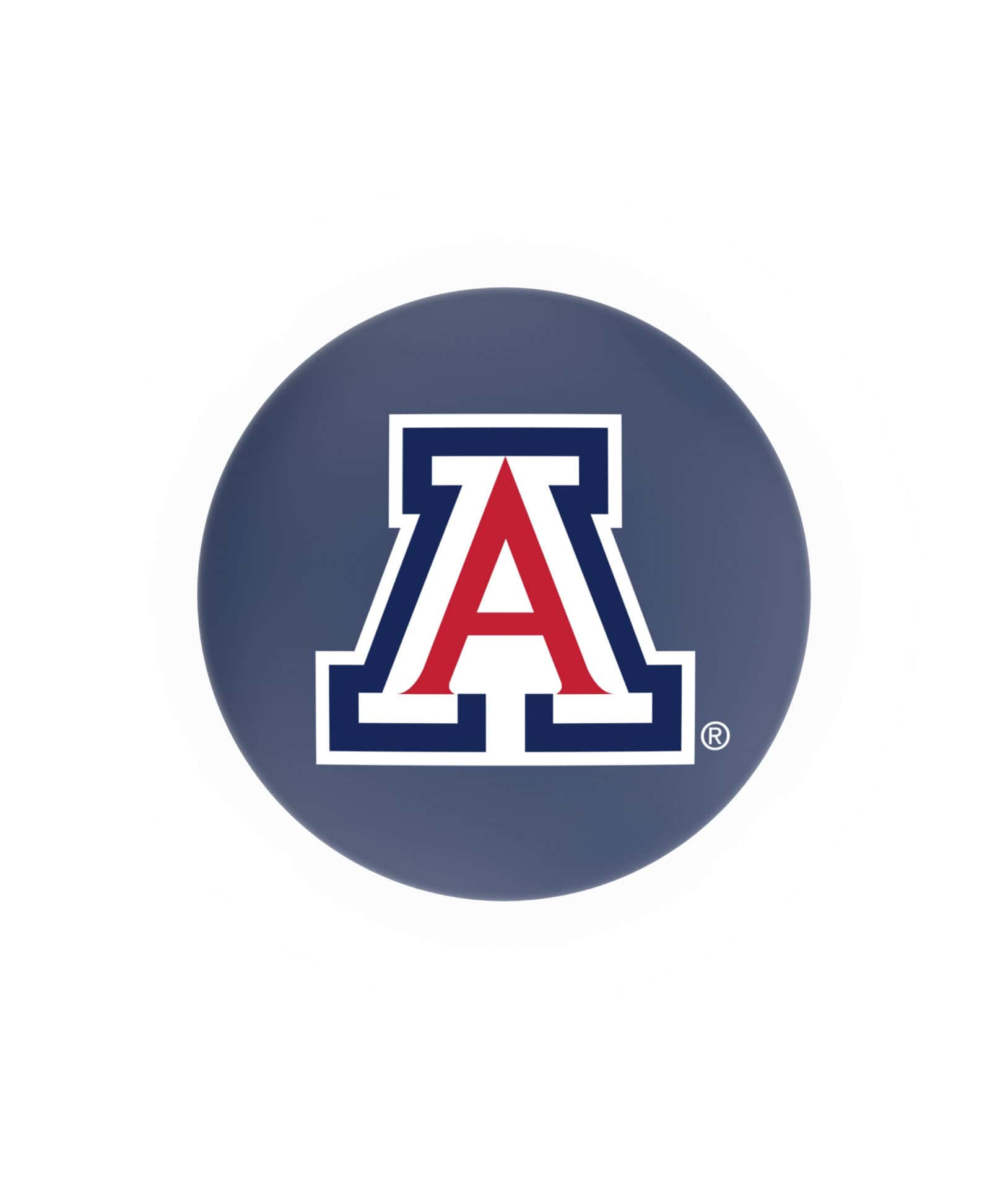 University of Arizona 36-Inch Swivel Backless Extra Tall Bar Stool w/ Black Wrinkle Finish, Single-Ring Base, 2-Inch Black Wrinkle Ring, 2.5-Inch Cushion Seat 2 University of Arizona 36-Inch Swivel Backless Extra Tall Bar Stool w/ Black Wrinkle Finish, Single-Ring Base, 2-Inch Black Wrinkle Ring, 2.5-Inch Cushion Seat - Image 2