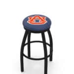 Auburn University 30-Inch Swivel Backless Bar Stool w/ Black Wrinkle Finish, Single-Ring Base, 2-Inch Black Wrinkle Ring, 2.5-Inch Cushion Seat 3 Auburn University 30-Inch Swivel Backless Bar Stool w/ Black Wrinkle Finish, Single-Ring Base, 2-Inch Black Wrinkle Ring, 2.5-Inch Cushion Seat