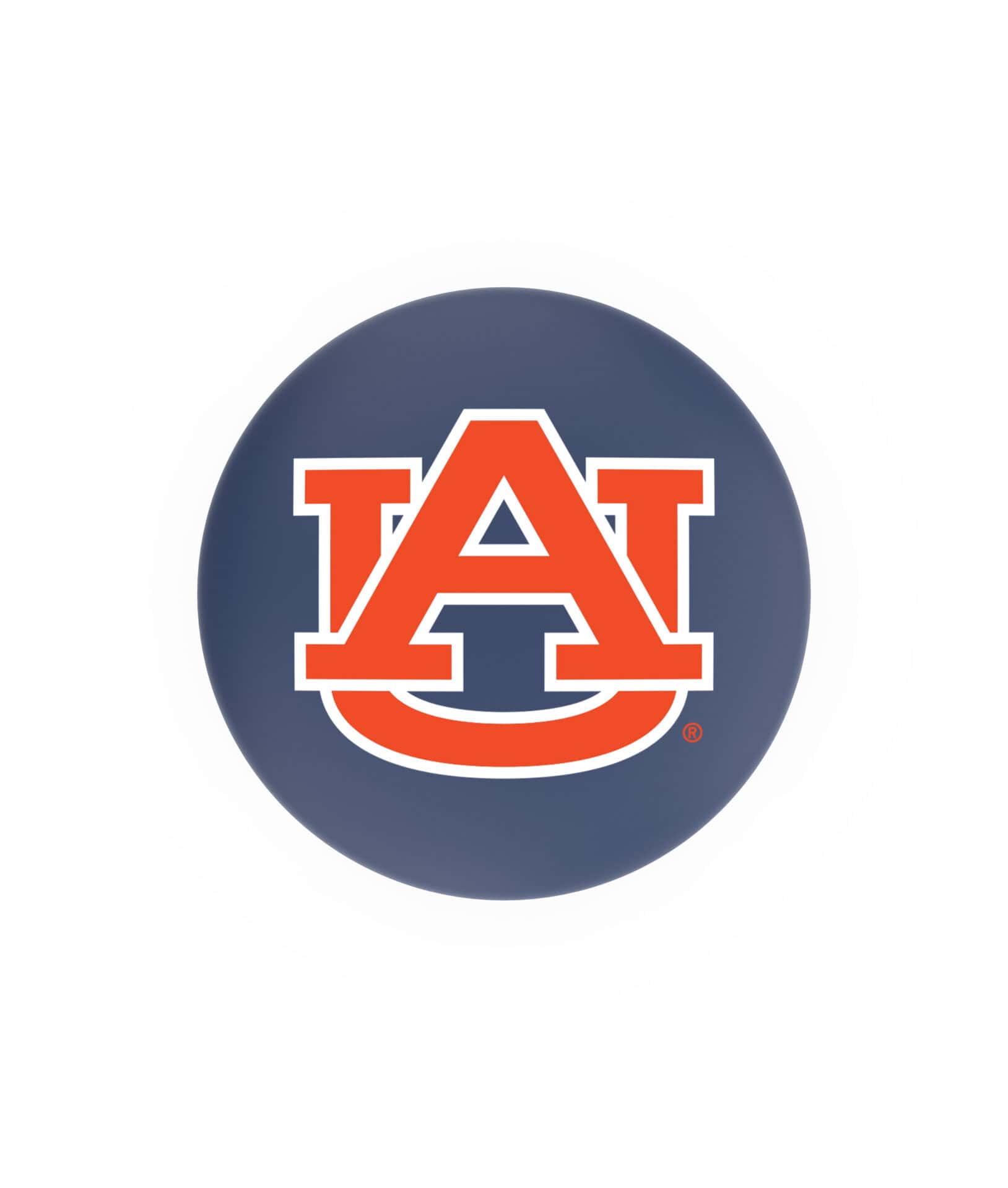 Auburn University 30-Inch Swivel Backless Bar Stool w/ Black Wrinkle Finish, Single-Ring Base, 2-Inch Black Wrinkle Ring, 2.5-Inch Cushion Seat 2 Auburn University 30-Inch Swivel Backless Bar Stool w/ Black Wrinkle Finish, Single-Ring Base, 2-Inch Black Wrinkle Ring, 2.5-Inch Cushion Seat - Image 2