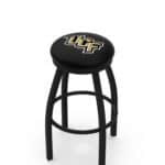 University of Central Florida 36-Inch Swivel Backless Extra Tall Bar Stool w/ Black Wrinkle Finish, Single-Ring Base, 2-Inch Black Wrinkle Ring, 2.5-Inch Cushion Seat 3 University of Central Florida 36-Inch Swivel Backless Extra Tall Bar Stool w/ Black Wrinkle Finish, Single-Ring Base, 2-Inch Black Wrinkle Ring, 2.5-Inch Cushion Seat