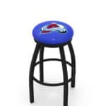 Colorado Avalanche 36-Inch Swivel Backless Extra Tall Bar Stool w/ Black Wrinkle Finish, Single-Ring Base, 2-Inch Black Wrinkle Ring, 2.5-Inch Cushion Seat 3 Colorado Avalanche 36-Inch Swivel Backless Extra Tall Bar Stool w/ Black Wrinkle Finish, Single-Ring Base, 2-Inch Black Wrinkle Ring, 2.5-Inch Cushion Seat