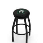 Dallas Stars 36-Inch Swivel Backless Extra Tall Bar Stool w/ Black Wrinkle Finish, Single-Ring Base, 2-Inch Black Wrinkle Ring, 2.5-Inch Cushion Seat 3 Dallas Stars 36-Inch Swivel Backless Extra Tall Bar Stool w/ Black Wrinkle Finish, Single-Ring Base, 2-Inch Black Wrinkle Ring, 2.5-Inch Cushion Seat
