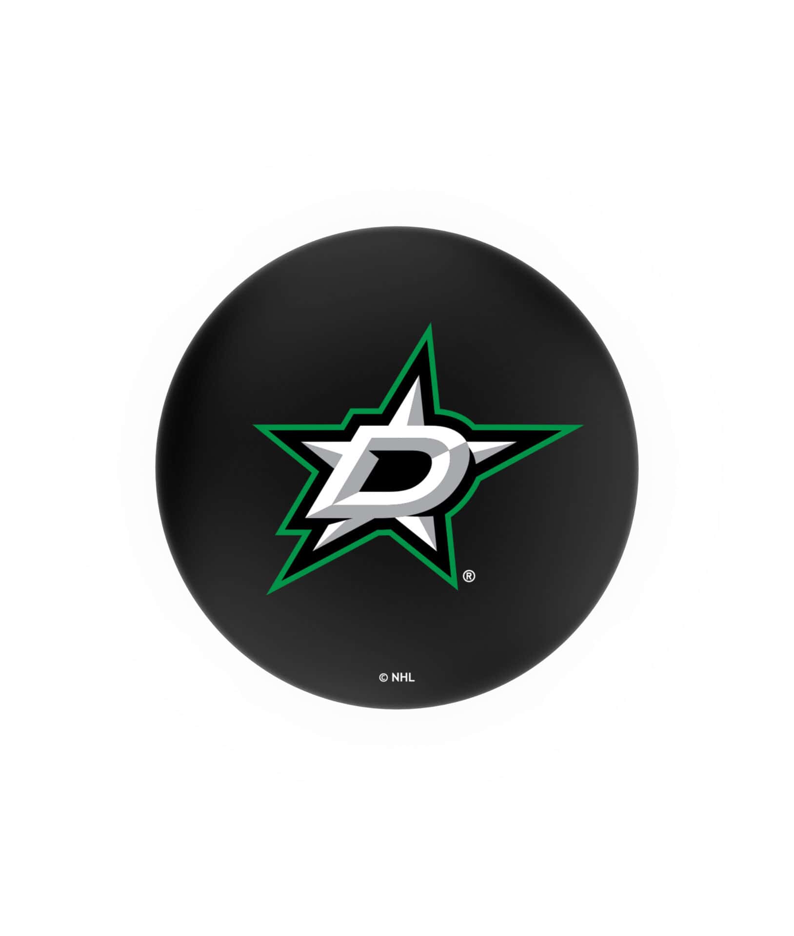 Dallas Stars 36-Inch Swivel Backless Extra Tall Bar Stool w/ Black Wrinkle Finish, Single-Ring Base, 2-Inch Black Wrinkle Ring, 2.5-Inch Cushion Seat 2 Dallas Stars 36-Inch Swivel Backless Extra Tall Bar Stool w/ Black Wrinkle Finish, Single-Ring Base, 2-Inch Black Wrinkle Ring, 2.5-Inch Cushion Seat - Image 2